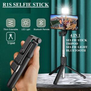 Bluetooth Remote Selfie Stick + Tripod